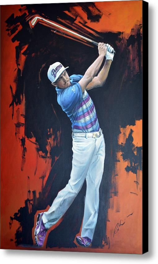 Rickie Fowler Painting at PaintingValley.com | Explore collection of ...