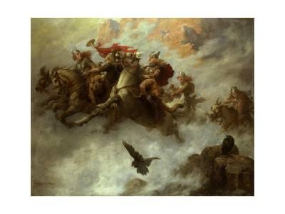 400x300 The Ride Of The Valkyries Giclee Print By William T. Maud - Ride Of The Valkyries Painting