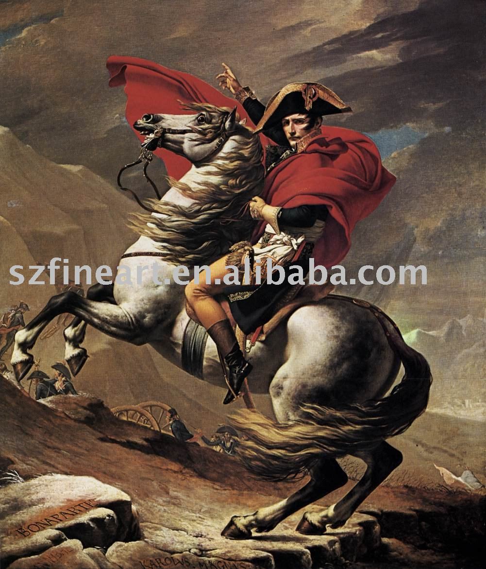 1001x1171 High Quality Classical Masterpiece Napoleon Riding Horse Painting - Riding Horse Painting