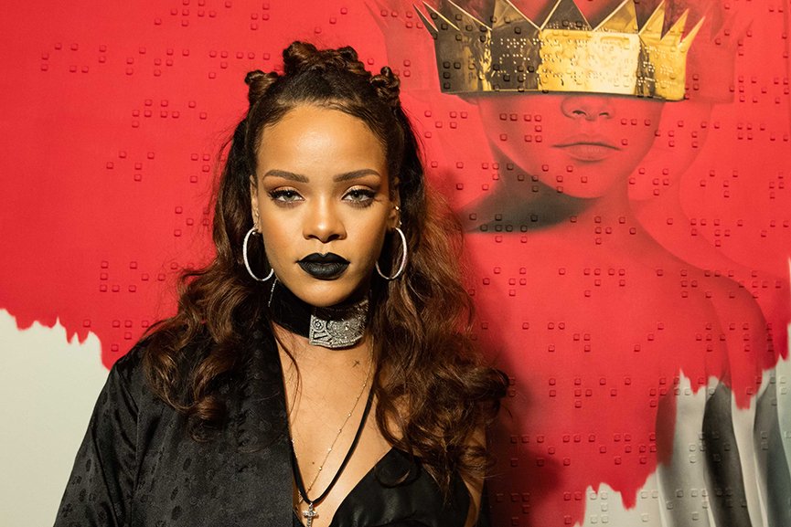 865x577 Rihanna Unveils New Album Cover Art A Painting By Artist Roy - Rihanna Painting