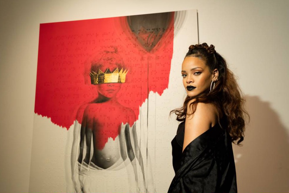 972x650 Rihanna Unveils Anti Cover Art, Her Eighth Album Looking Could Be - Rihanna Painting