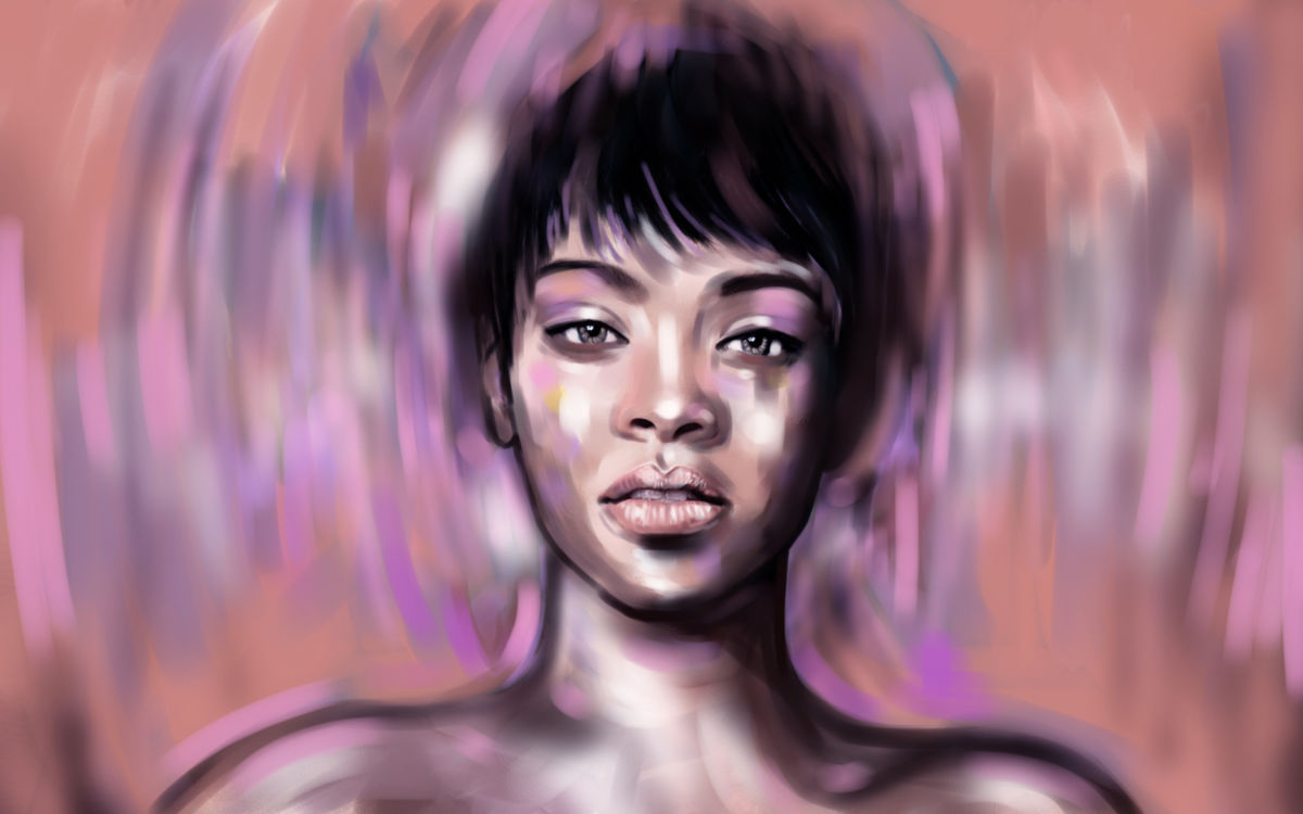 1200x750 Rihanna.jpg (Andreea Caizer Art) - Rihanna Painting