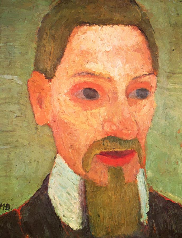689x900 Portrait Of Rainer Maria Rilke 1906 Painting By Modersohnbecker Paula - Rilke Painting