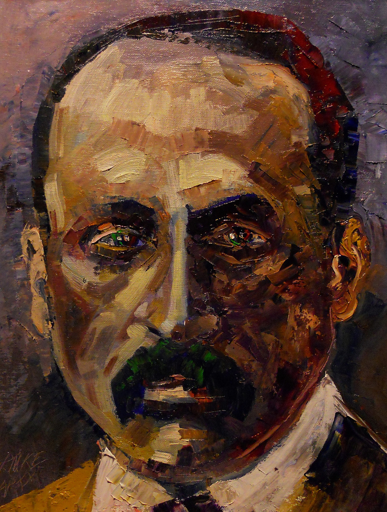 775x1024 Rainer Maria Rilke. Oil On Canvas 35x27 Cm. Arturo Espinosa - Rilke Painting
