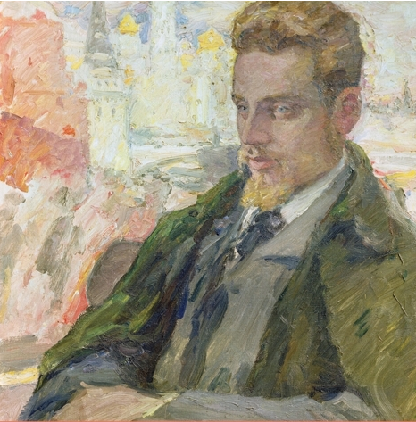 466x473 Rainer Rilke. Art Rainer Maria Rilke, Portrait - Rilke Painting