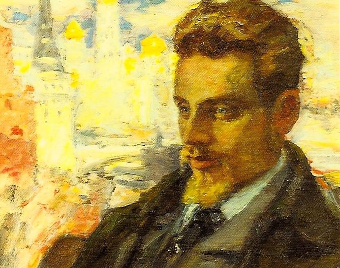 691x544 Rilke And The Lions - Rilke Painting