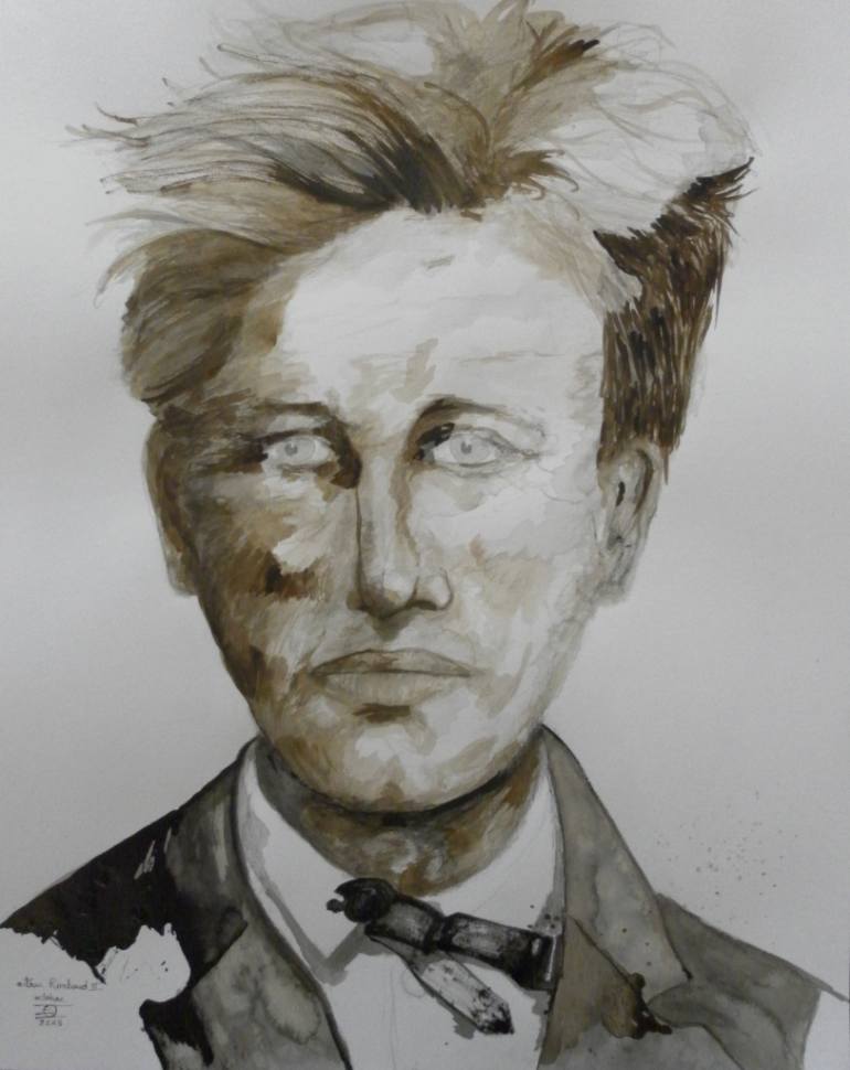 770x970 Saatchi Art Arthur Rimbaud Ii Painting By Dominault Evelyne - Rimbaud Painting
