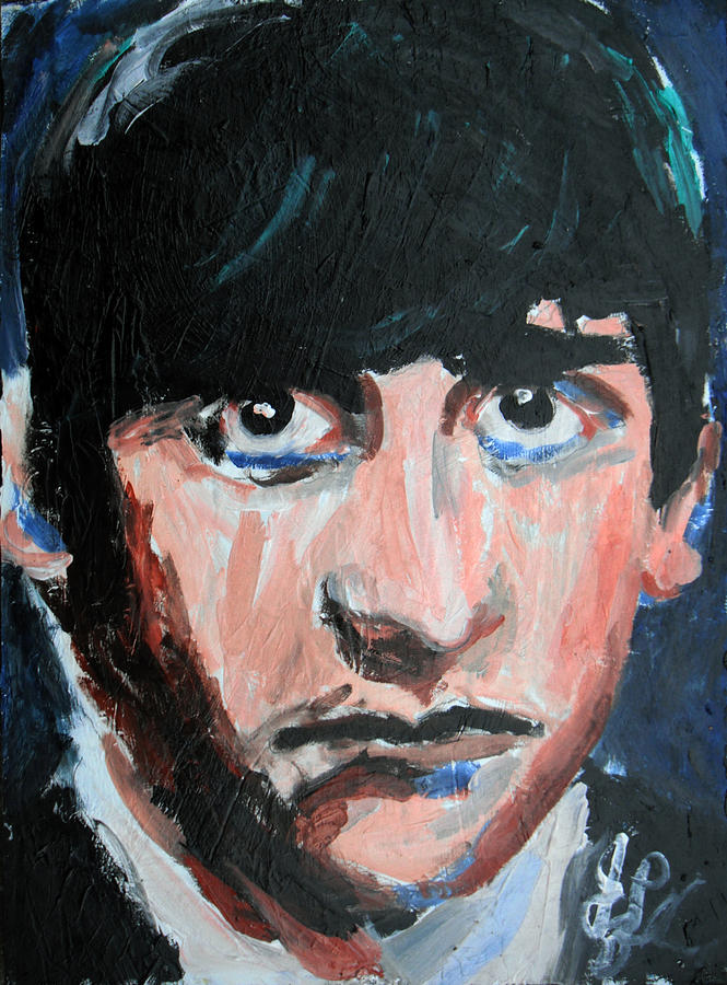 665x900 Ringo Starr Painting By Jon Baldwin Art - Ringo Starr Painting