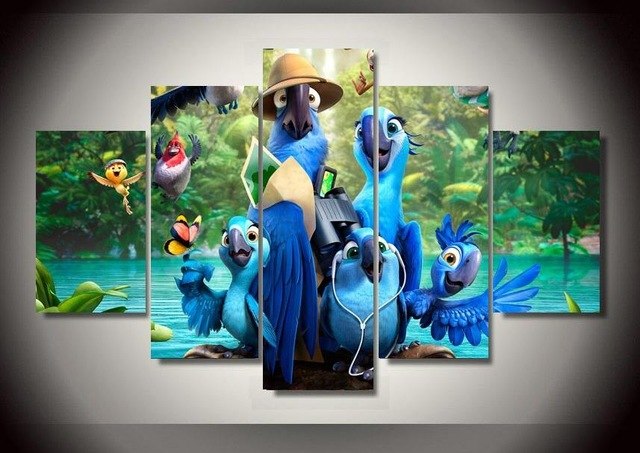 640x453 Hd Printed Rio Group Painting Room Decor Print Poster Picture - Rio Painting