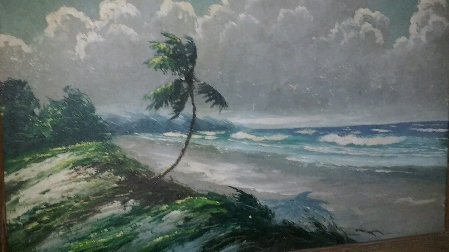 1440x810 Reverse Rio Mar Painting By Florida Highwaymen Harold Newton - Rio Painting