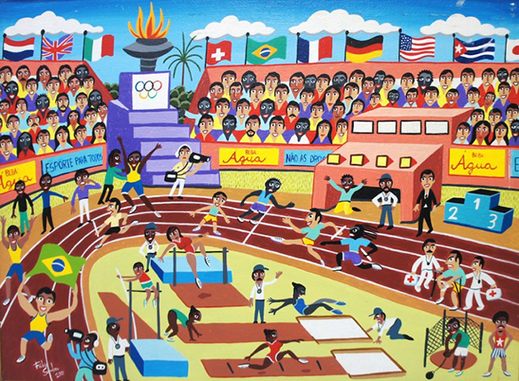 585x429 Celebrating The 2016 Rio Olympics With Brazilian Paintings - Rio Painting