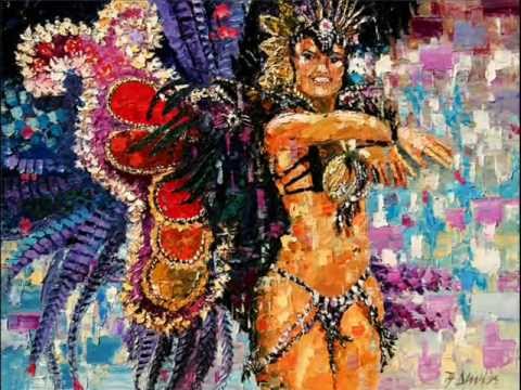 480x360 Dluhos Fine Art, Rio Samba Carnaval Paintings - Rio Painting