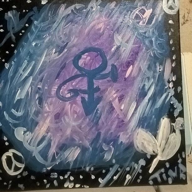 612x612 Rip Painting By Justina Valentine - Rip Painting