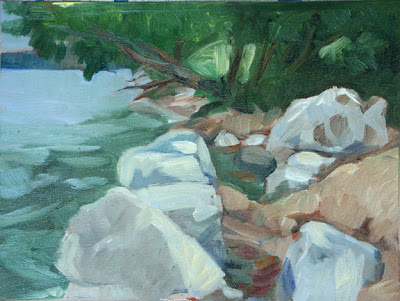 400x301 Watch Me Paint Rip Rap On The Lake Ontario Shore - Rip Painting
