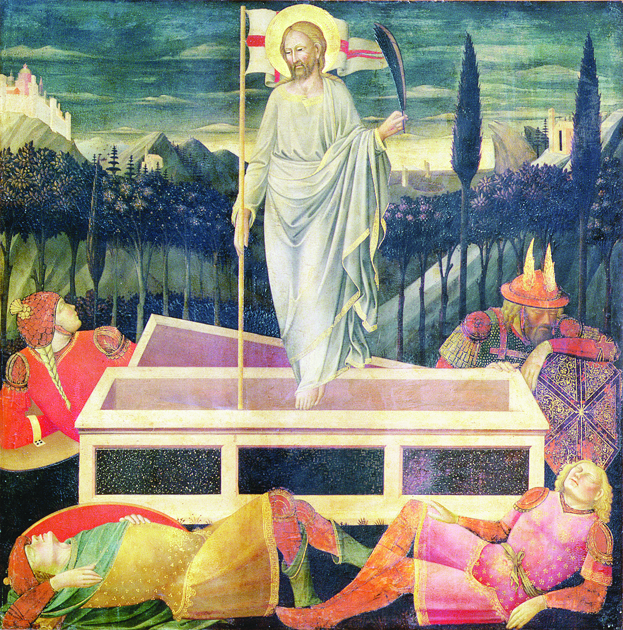 1253x1268 Risen Christ Portrayed In 15th Century Painting By Mariotto Di - Risen Christ Painting