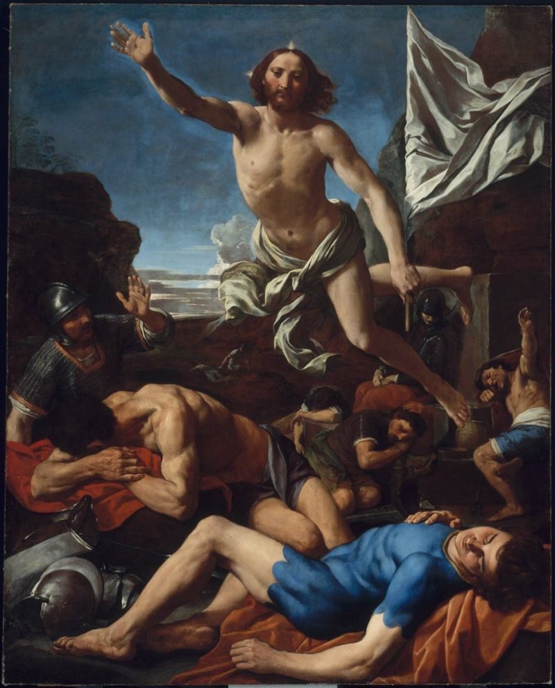 800x991 The Risen Christ Painting Simone Cantarini Oil Paintings - Risen Christ Painting
