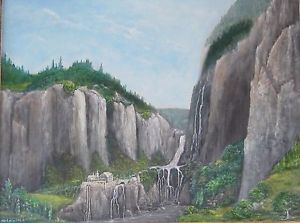 300x223 Rivendell Lord Of The Rings Lotr Tolkien Oil On Canvas Painting By - Rivendell Painting