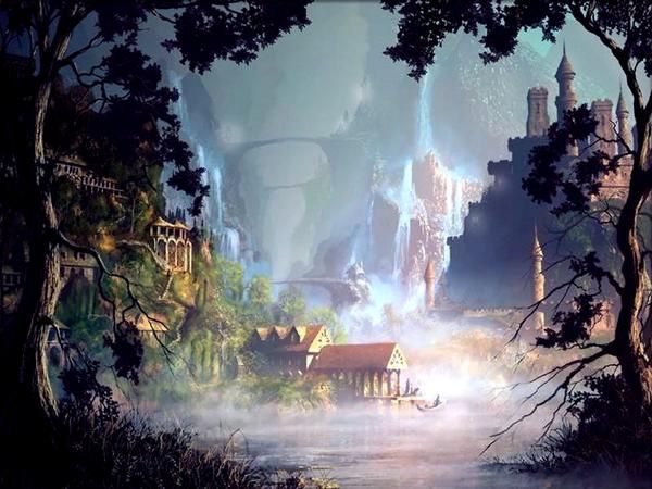 600x450 Rivendell Painting The Lord Of The Rings Paintings - Rivendell Painting