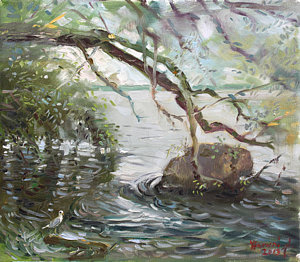 300x262 River Bank Paintings Fine Art America - River Bank Painting