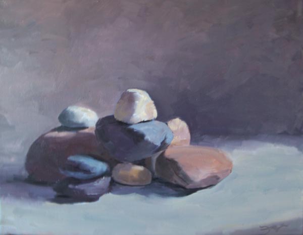 600x465 River Rocks Painting A Day - River Rocks For Painting