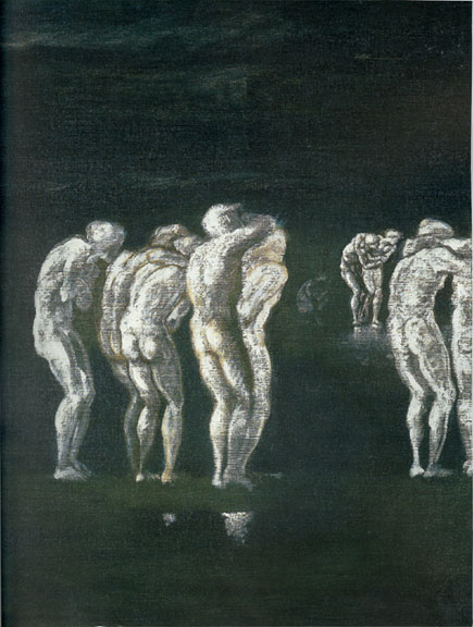 435x576 Souls On The Banks Of The River Styx By Sir Edward Coley Burne - River Styx Painting