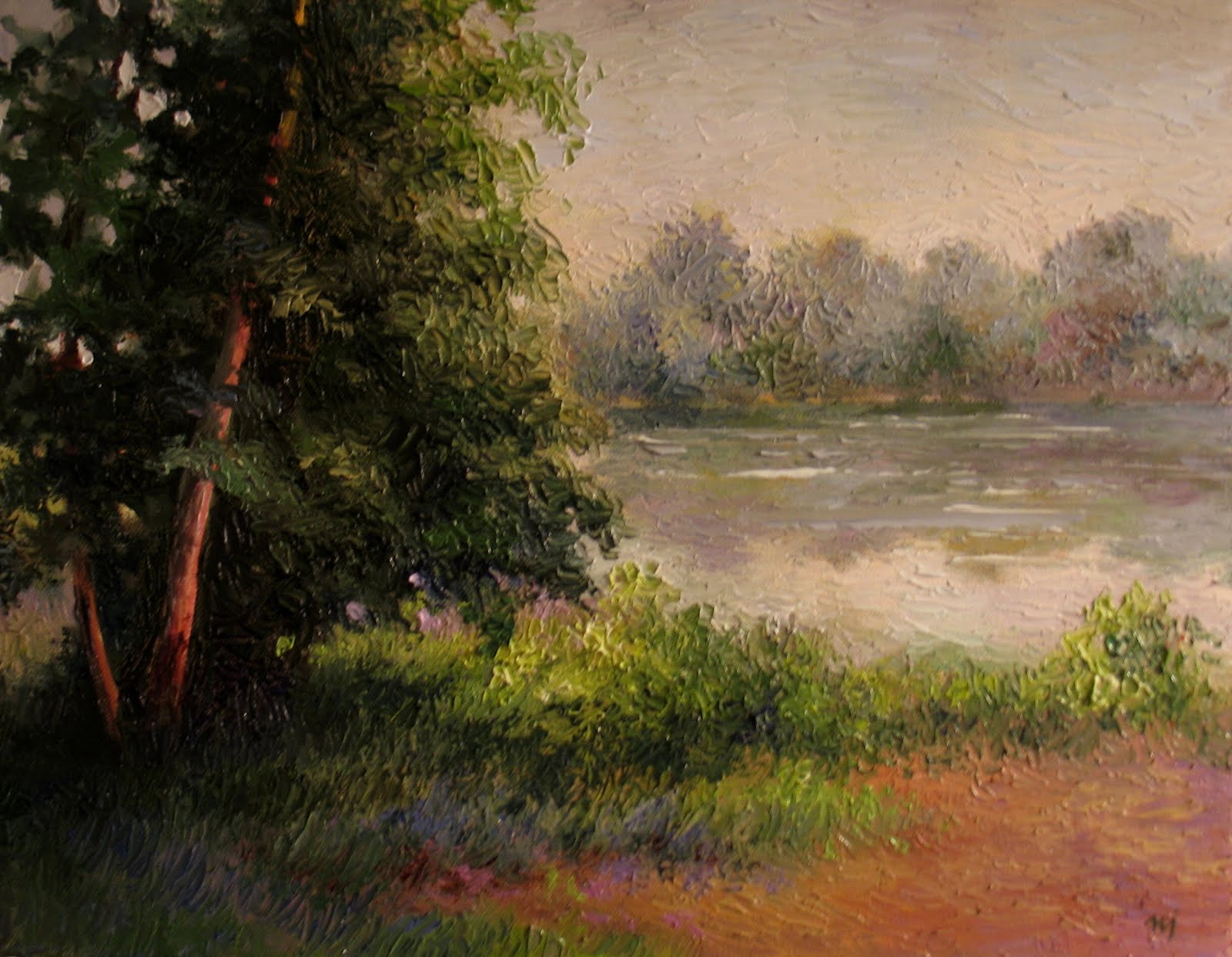 Riverside Painting at PaintingValley.com | Explore collection of ...