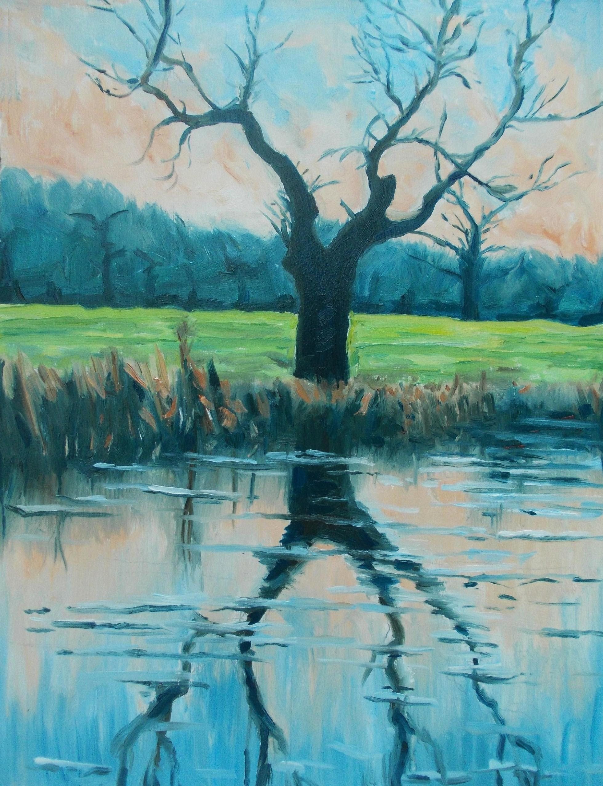 Riverside Painting at PaintingValley.com | Explore collection of ...