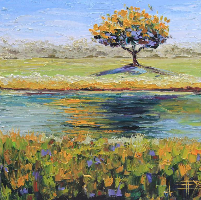 Riverside Painting at PaintingValley.com | Explore collection of ...