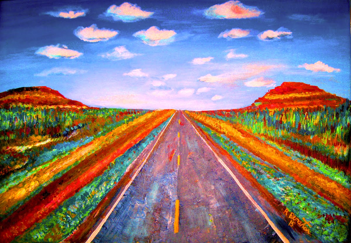 Road Painting at PaintingValley.com | Explore collection of Road Painting