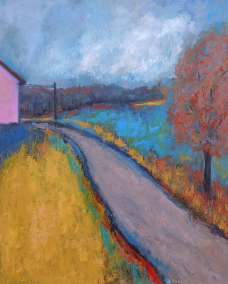 770x959 Saatchi Art Countryside Road Painting By Massimiliano Ligabue - Road Painting