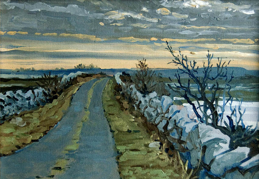 850x588 Burren Roads Rob Adams A Painter's Blog - Road Painting