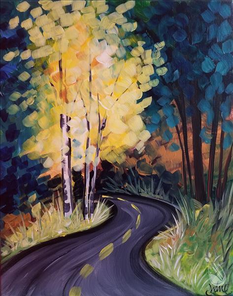 473x600 The Road Chosen - Road Painting