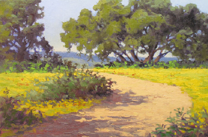 700x460 Brush Amp Bottle The Road Not Taken Painting On Canvas - Road Painting