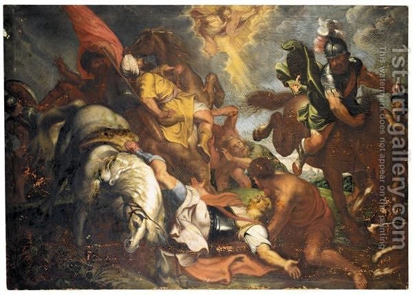 600x428 Saint Paul On The Road To Damascus (After) Sir Peter Paul Rubens - Road To Damascus Painting