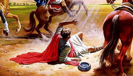 450x257 Saul Of Tarsus - Road To Damascus Painting