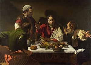 300x213 Supper - Road To Emmaus Painting