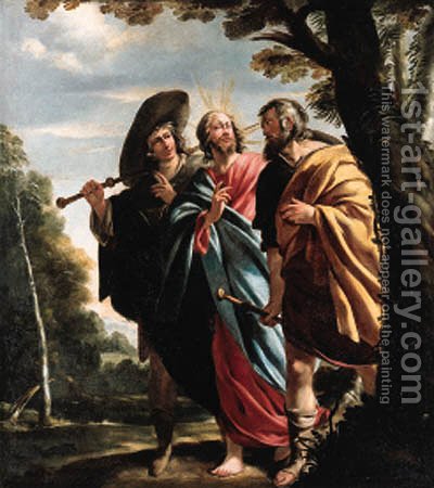 400x450 The Road To Emmaus Jacques De Letin Reproduction 1st Art Gallery - Road To Emmaus Painting