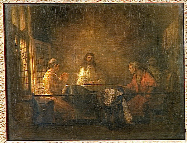 Road To Emmaus Painting Rembrandt at PaintingValley.com | Explore ...