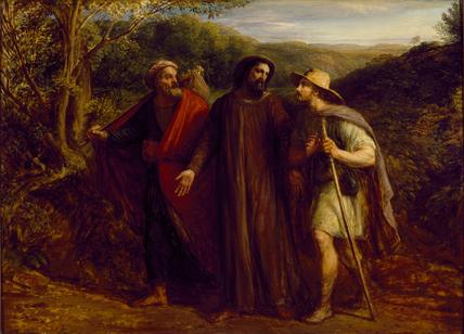 428x308 Christ's Appearance To The Two Disciples Journeying To Emmaus By - Road To Emmaus Painting Rembrandt