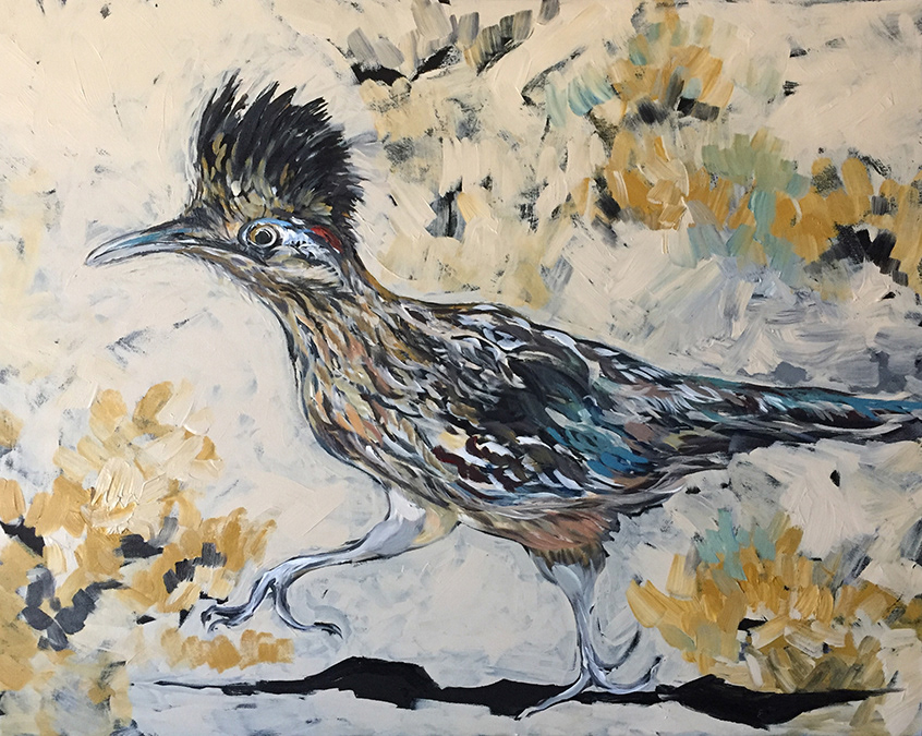 846x675 Martha Rajkay - Roadrunner Painting