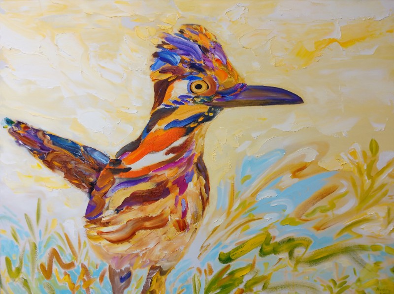 800x598 Paintings Landscapes - Roadrunner Painting