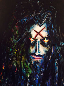 223x300 Rob Zombie, Acrylic Painting - Rob Zombie Painting