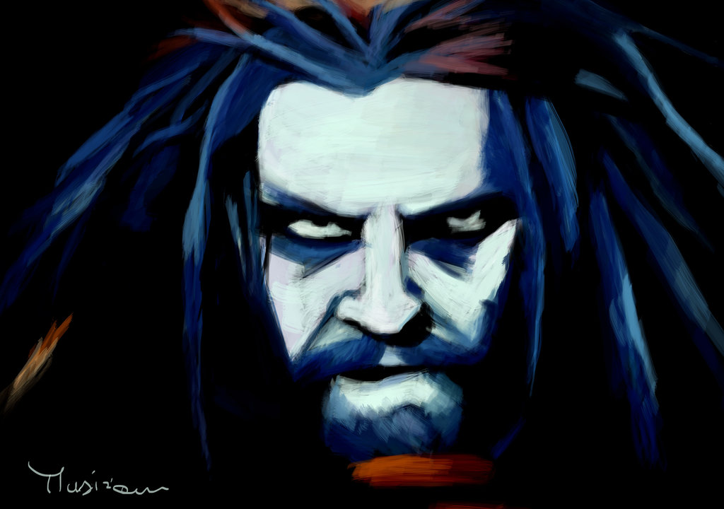 1024x720 Rob Zombie From The Video Dragula - Rob Zombie Painting