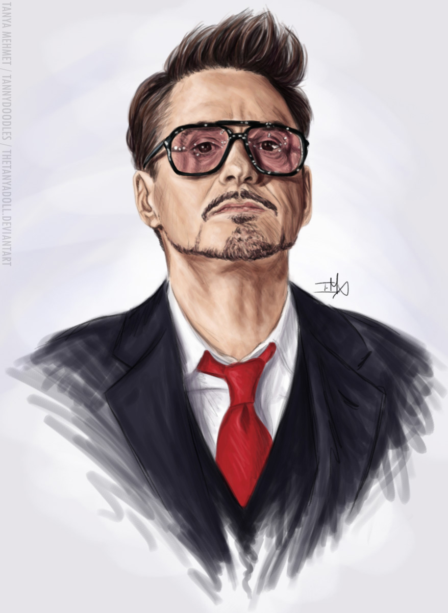 878x1202 Robert Downey Jr By Thetanyadoll - Robert Downey Jr Painting