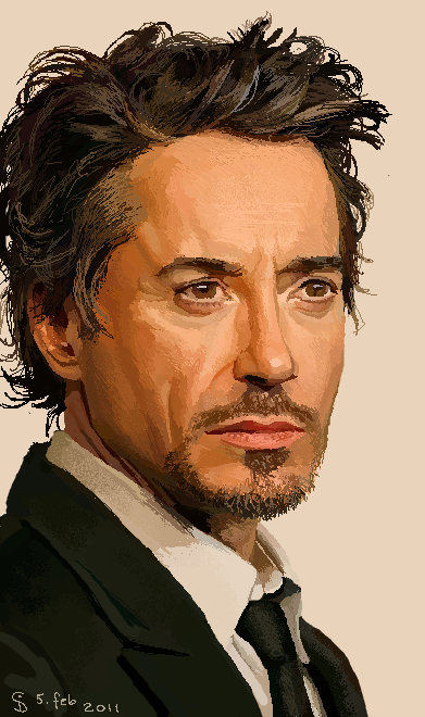 391x660 Robert Downey Jr. Ms Paint By 3208 - Robert Downey Jr Painting