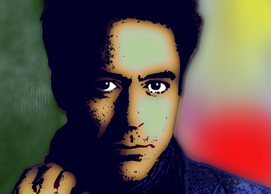 900x647 Robert Downey Jr. Painting By Otis Porritt - Robert Downey Jr Painting