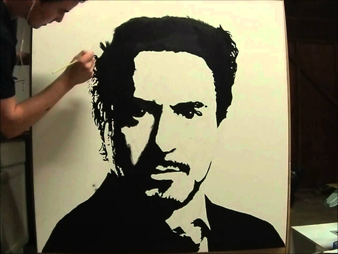 1440x1080 Time Lapse Painting Of Robert Downey Jr - Robert Downey Jr Painting