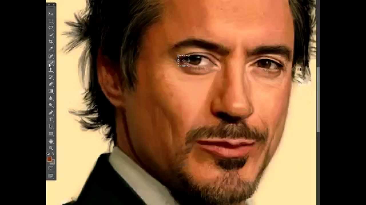 1280x720 Tony Stark ( Robert Downey Jr ) Speed Painting - Robert Downey Jr Painting