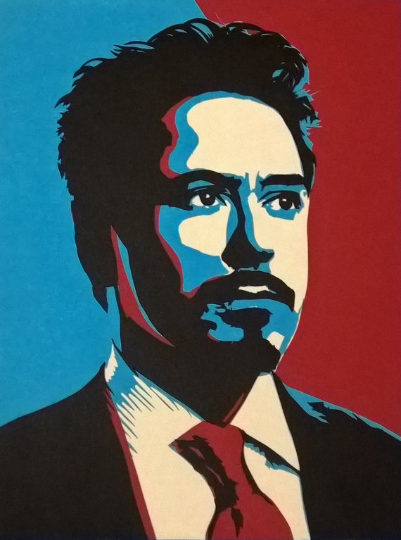 570x767 Khaleelrm - Robert Downey Jr Painting