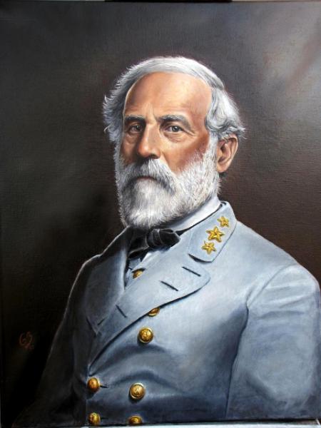450x600 Robert E Lee - Robert E Lee And Stonewall Jackson Painting
